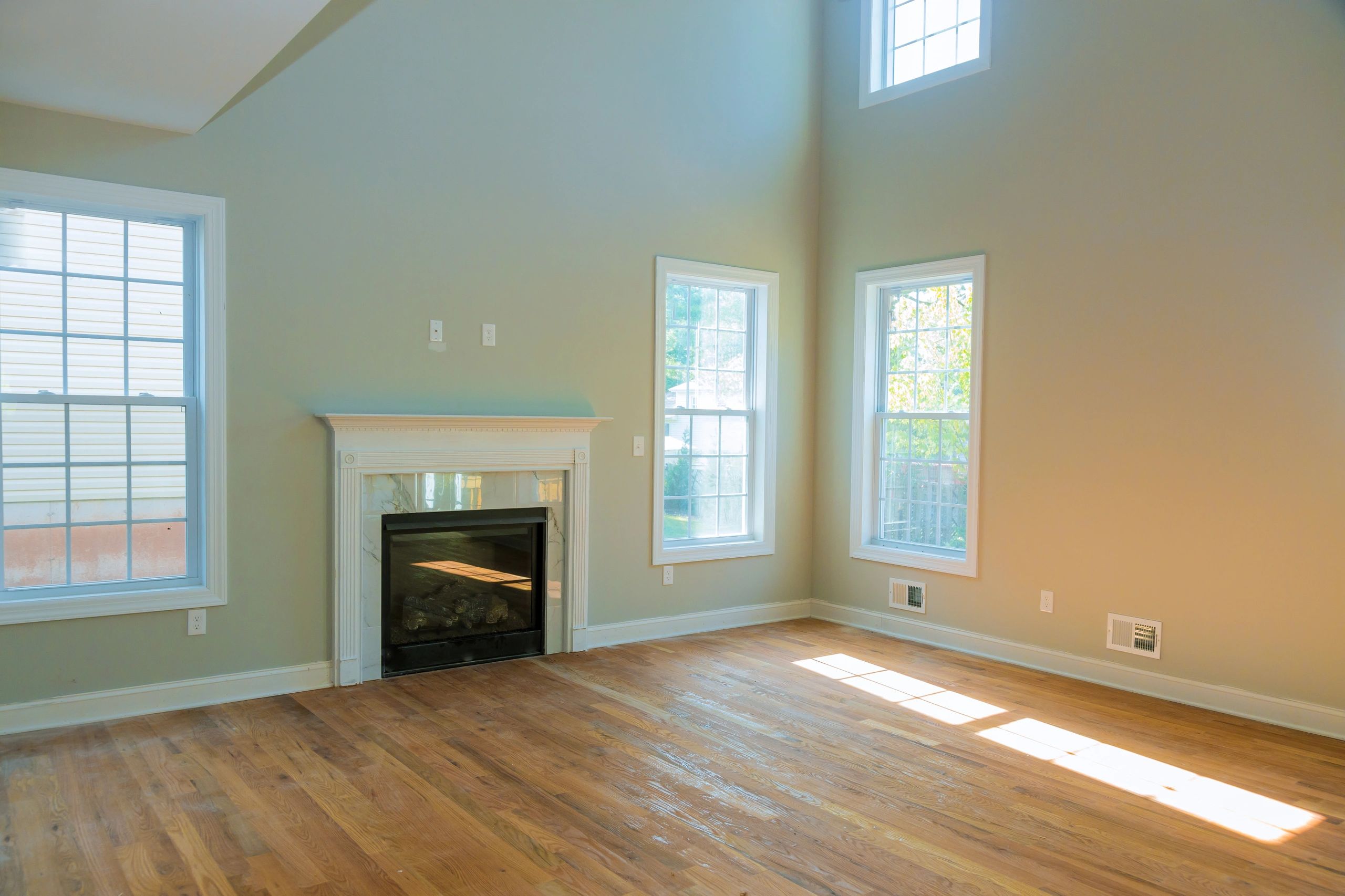 Modern residential interior designed with architectural detail