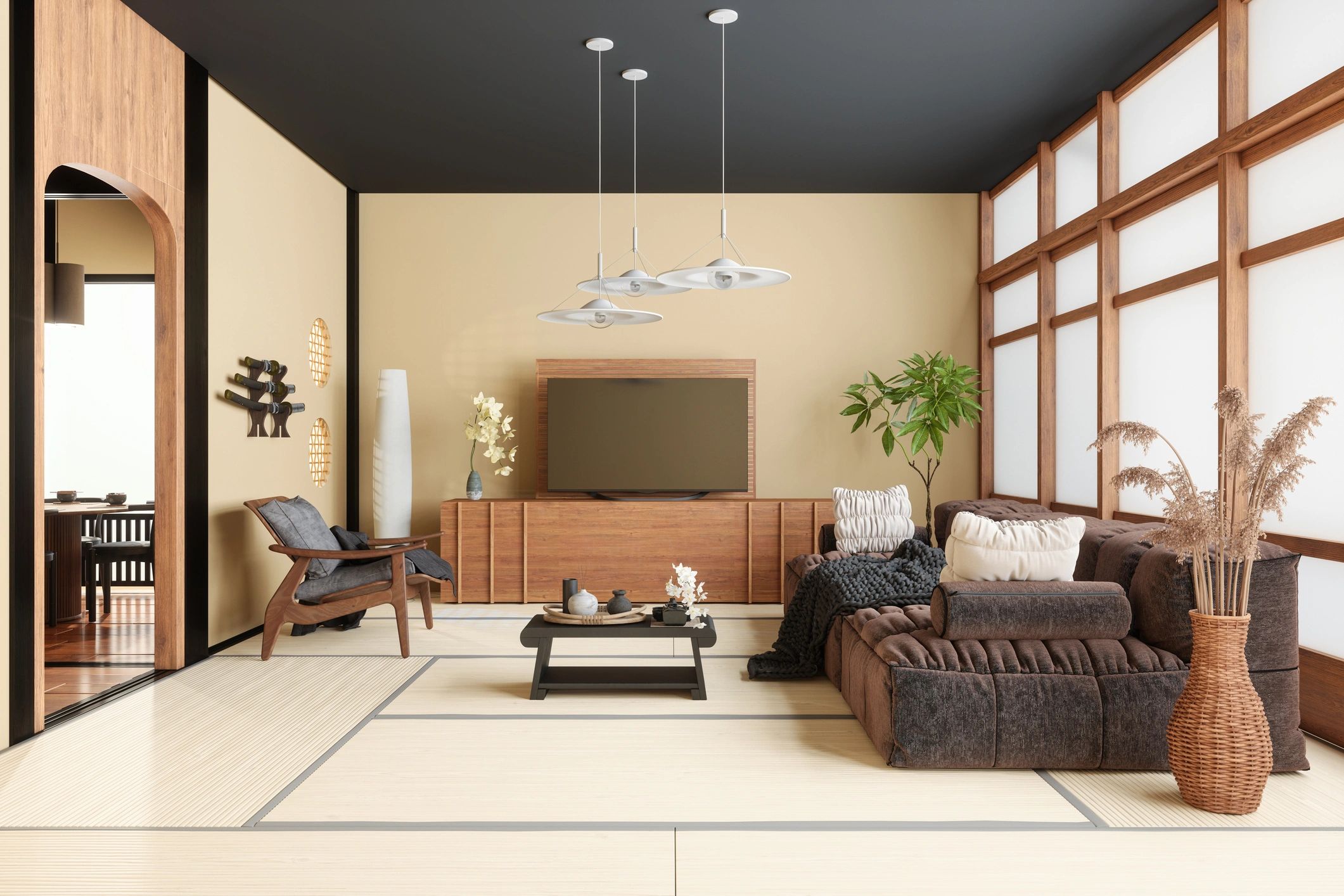 Modern interior planning example
