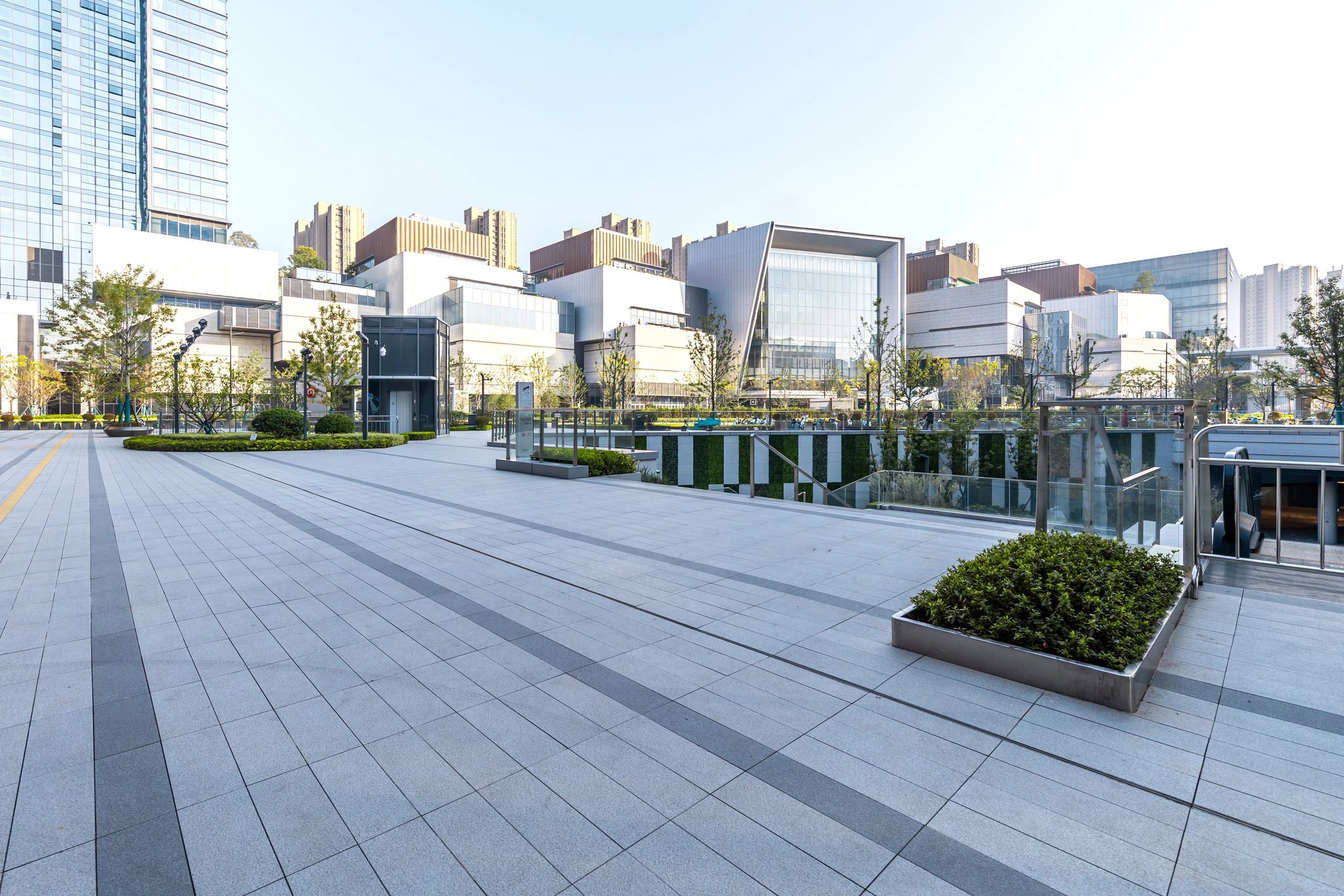 Modern urban architecture exterior
