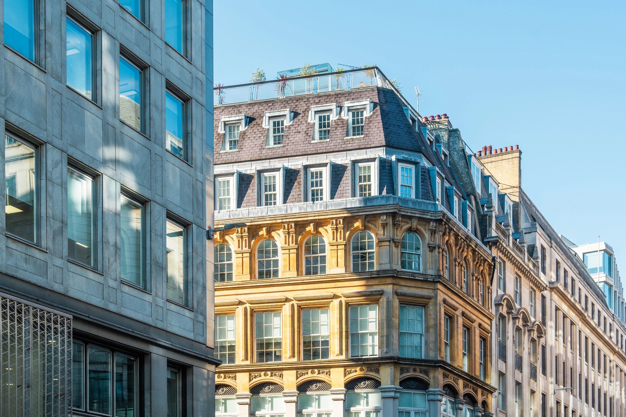 Architectural city buildings showcasing premium design
